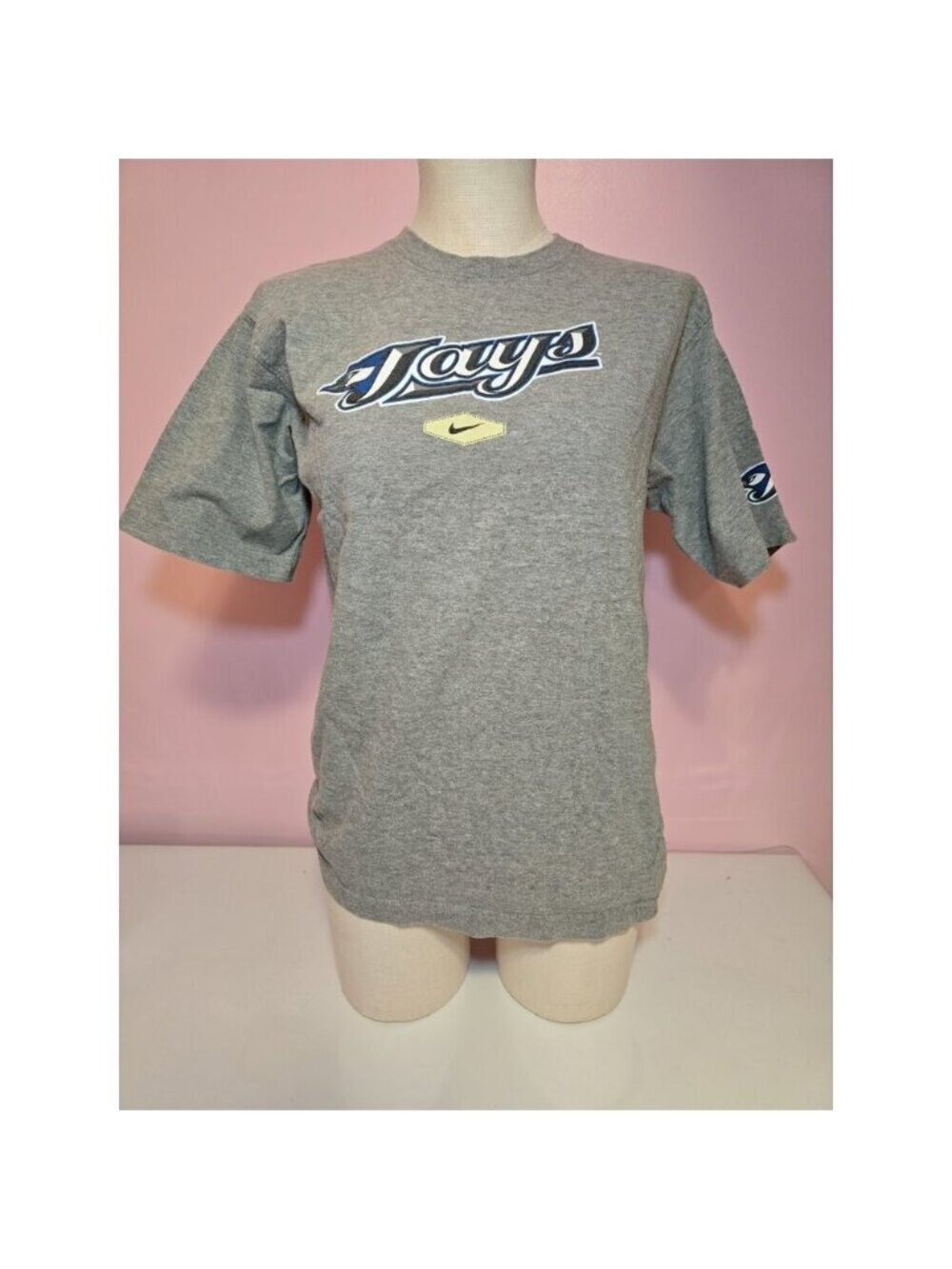 Vintage Nike Blue Jays Old School Logo T Shirt Size Large Women's